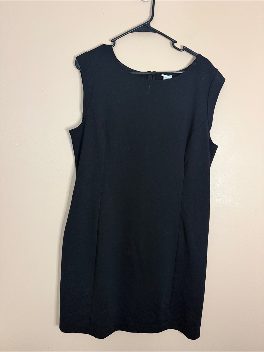 Merona Black Sleeveless Midi Sheath Dress